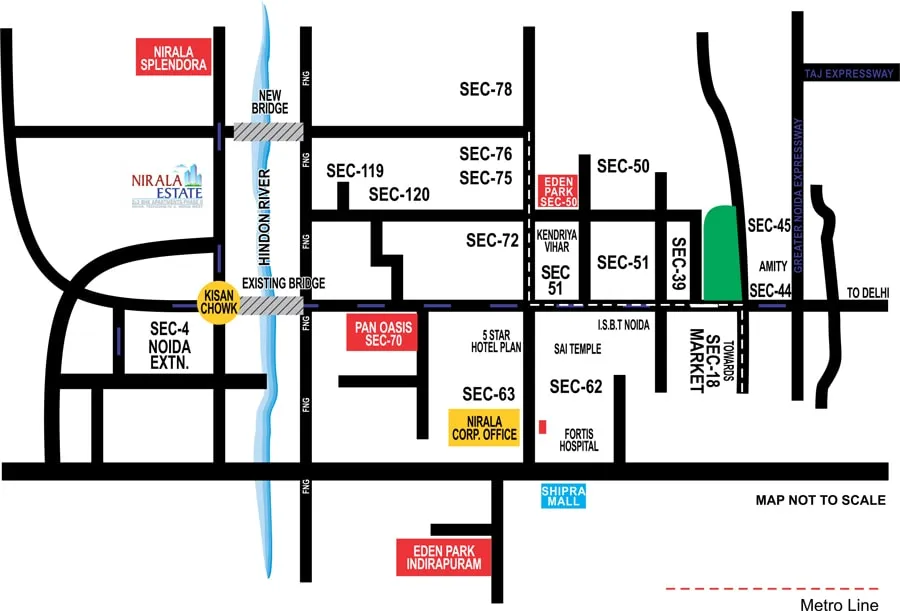 Nirala Estate Phase 2 Location Map